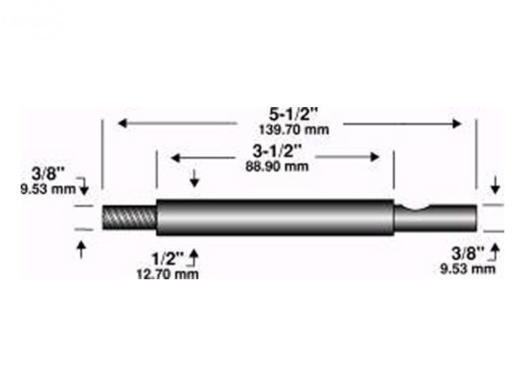 1252 -EDGER SHAFT 5-1/2